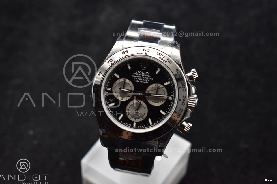 SH4131 Dial Black Durable Silver 1:1 Daytona Edition QF 126509 on 794 Bracelet V SS Best 0809